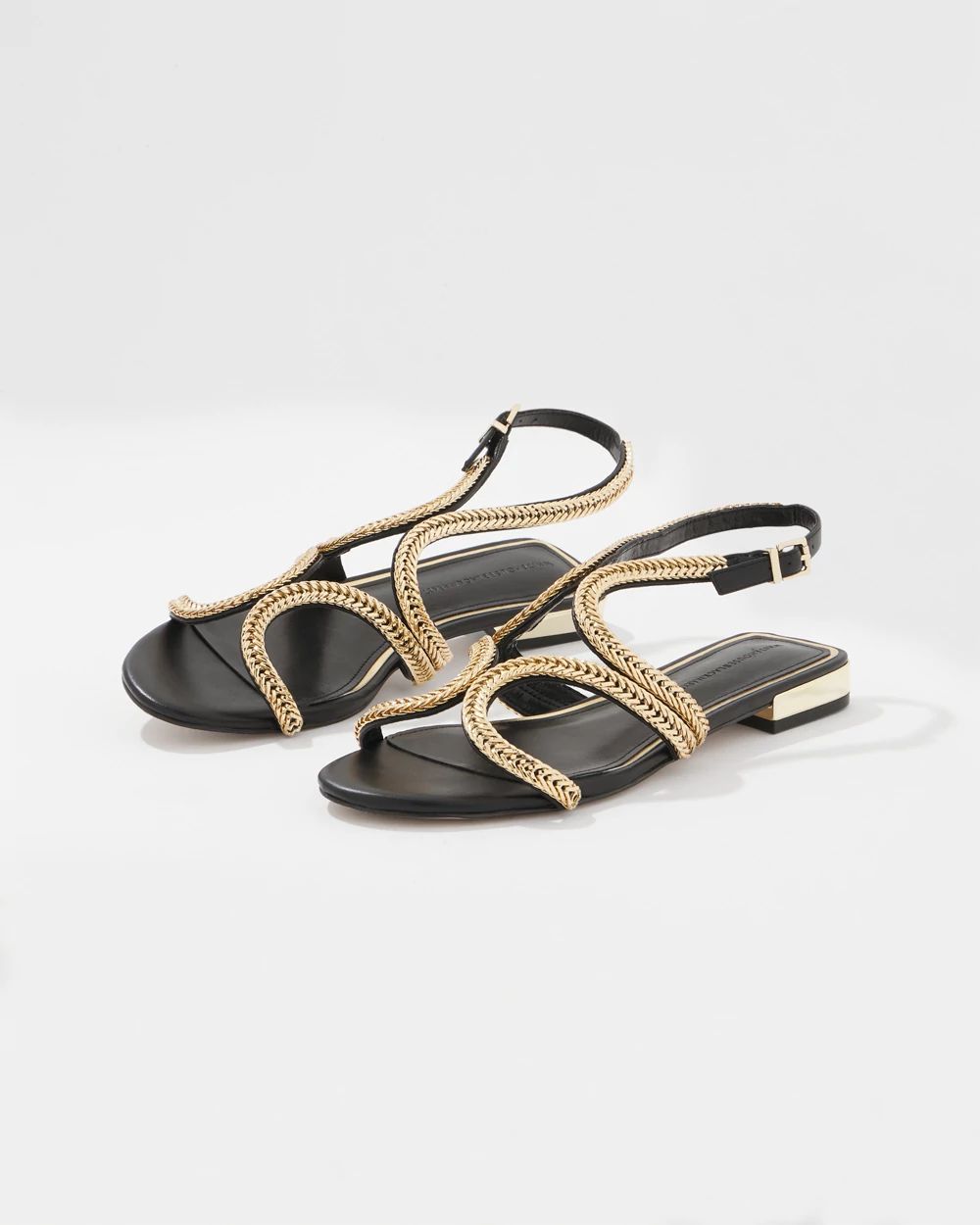 HARDWARE FLATサンダル Gold Hardware Flat Sandal | White House Black Market